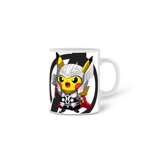 Nome do produto Caneca Pikachu Wolverine e Thor