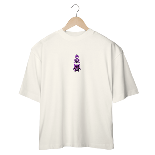 Nome do produto Camiseta Oversized Gengar Evolution - Pokémon - Estilo Minimalista