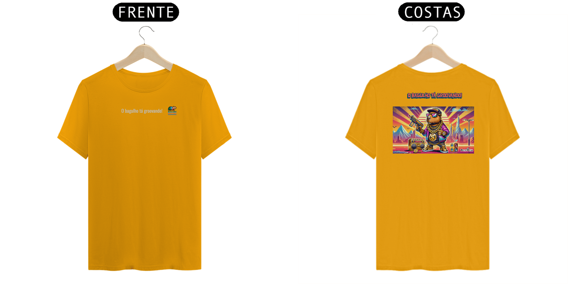 Camiseta Classic, O bagulho tá groovando, Bicho Doido