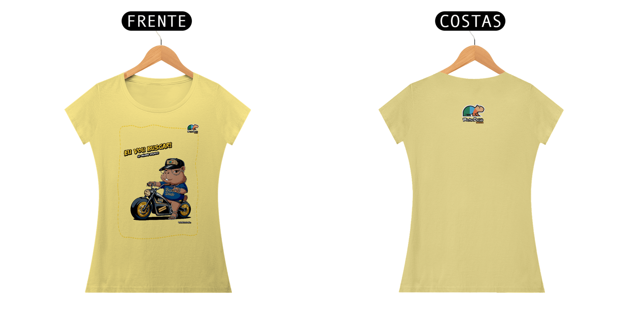 Camiseta Baby Long Estonada, No pique da estradeira, No corre do Delivery, Bicho Doido