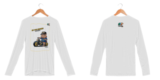 Camiseta Manga Longa Sport Dry UV, Eu vou buscar, No pique da estradeira, Bicho Doido