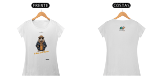 Camiseta Baby Long Classic, A ideia é do coroa, bicho doido