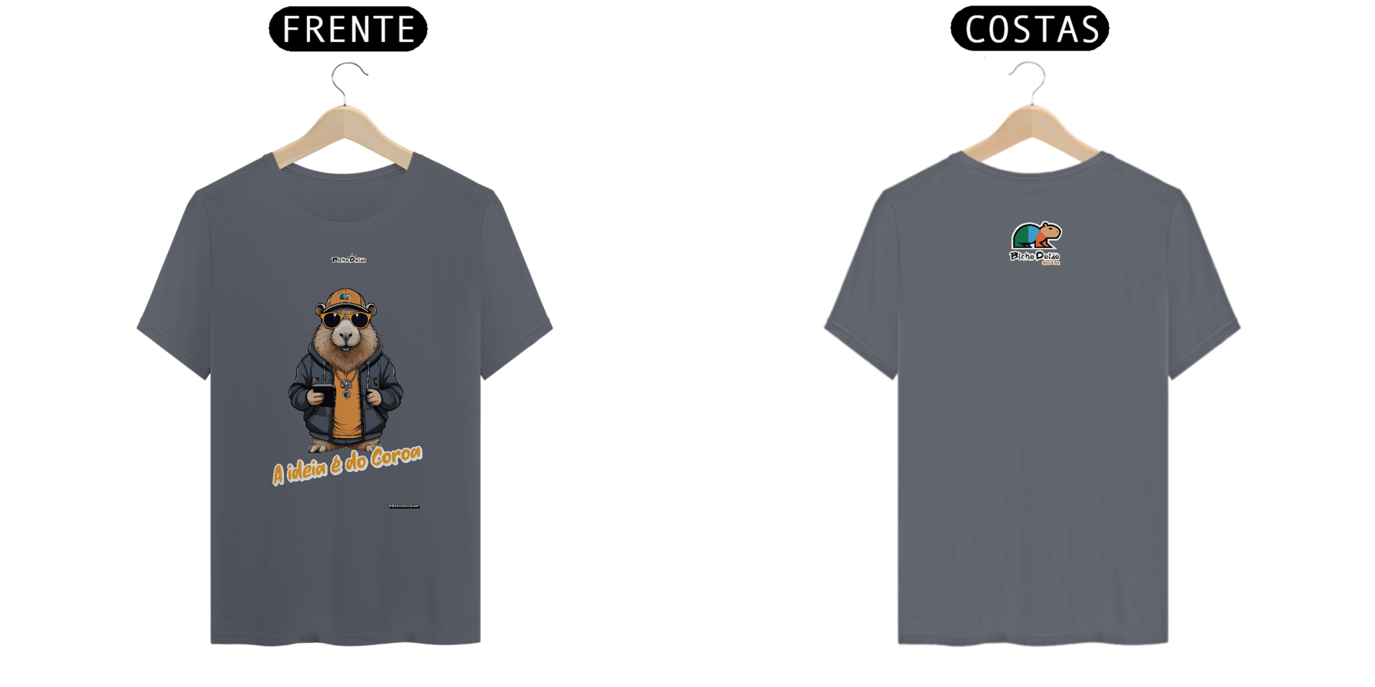 Camiseta Classic, A ideia é do coroa, Bicho Doido