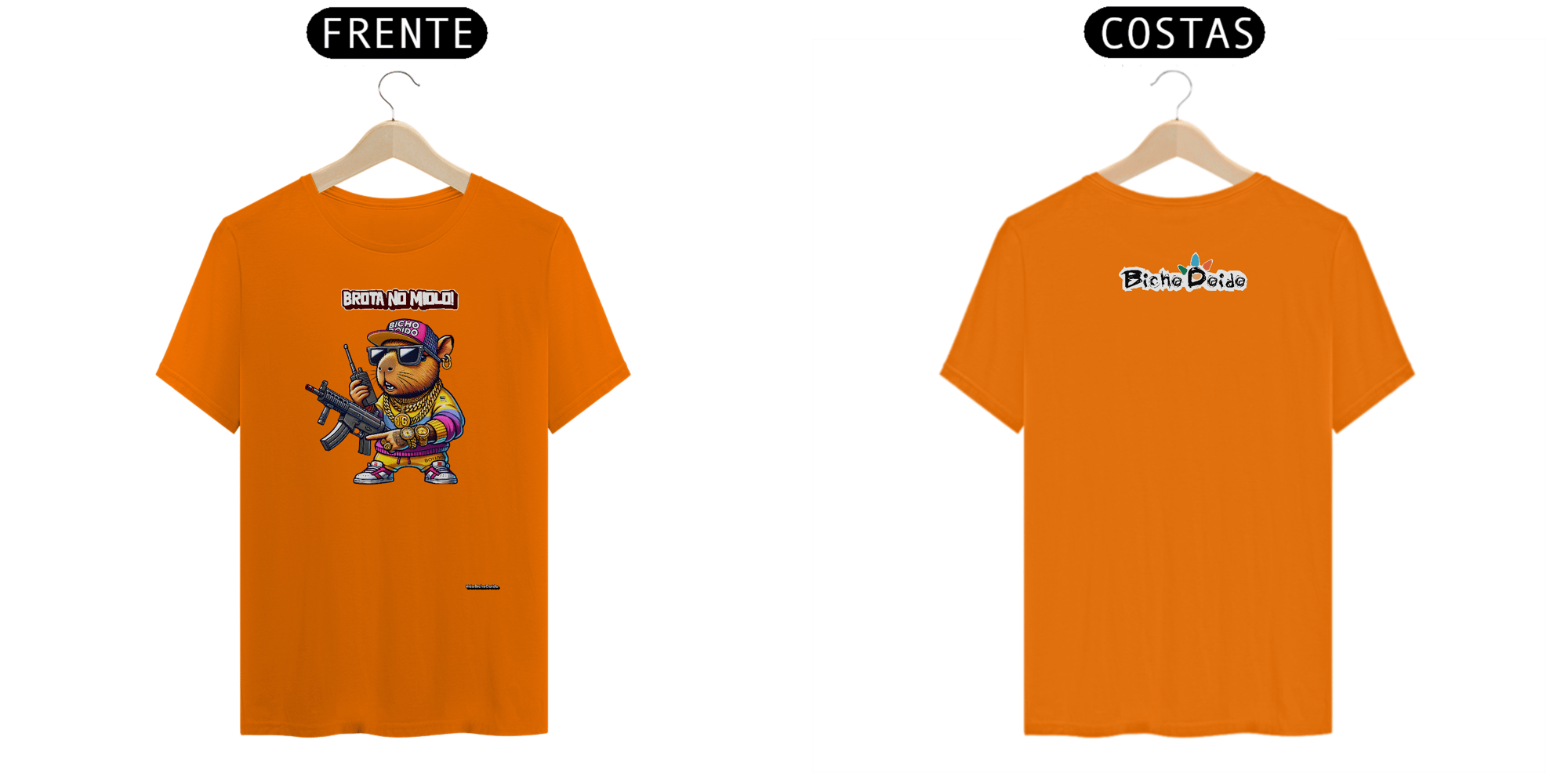 Camiseta Classic, Brota no Miolo, Juninho, Bicho Doido