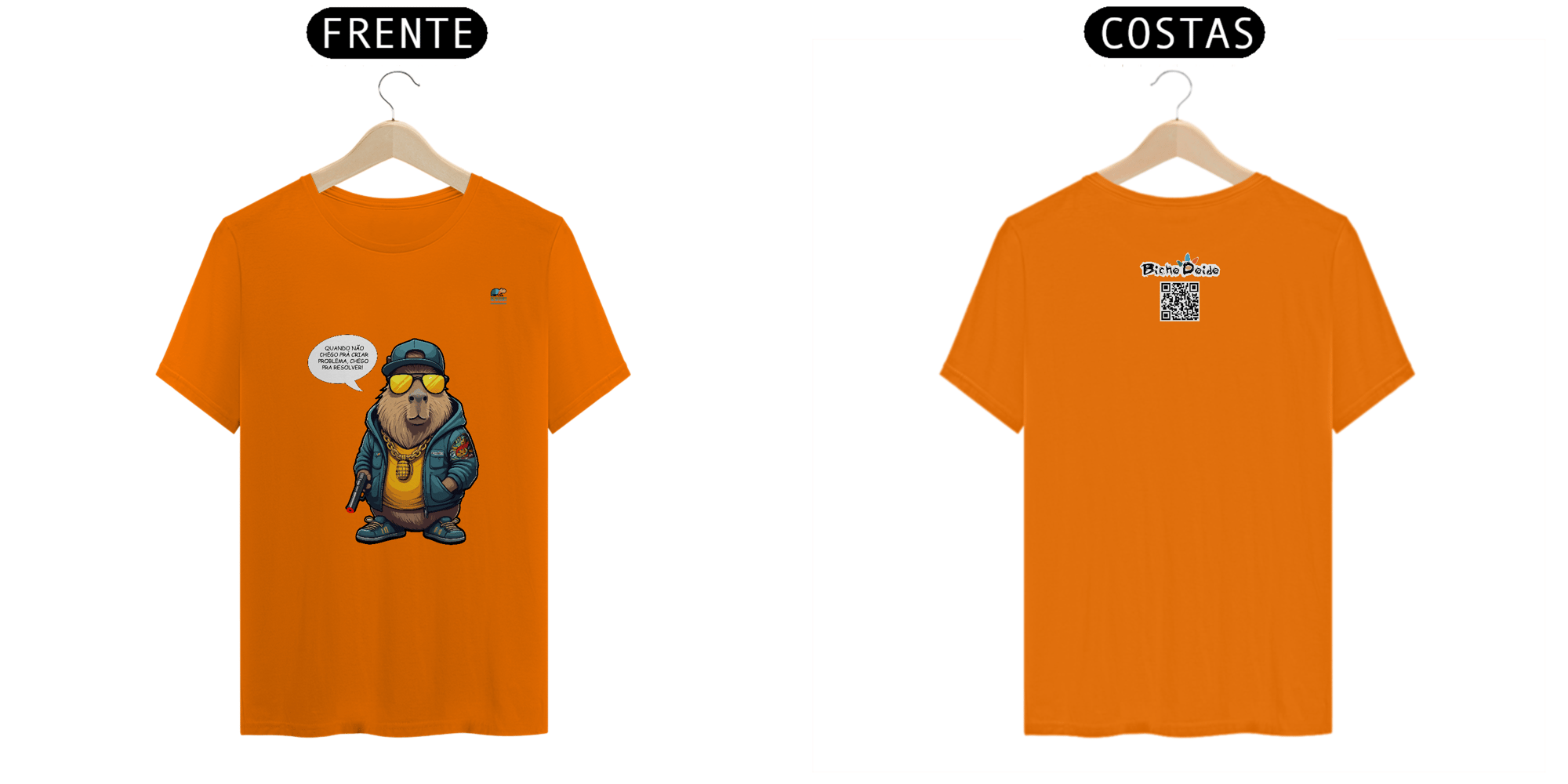 Camiseta Classic, Chego pra resolver, A ideia é do coroa, Bicho Doido