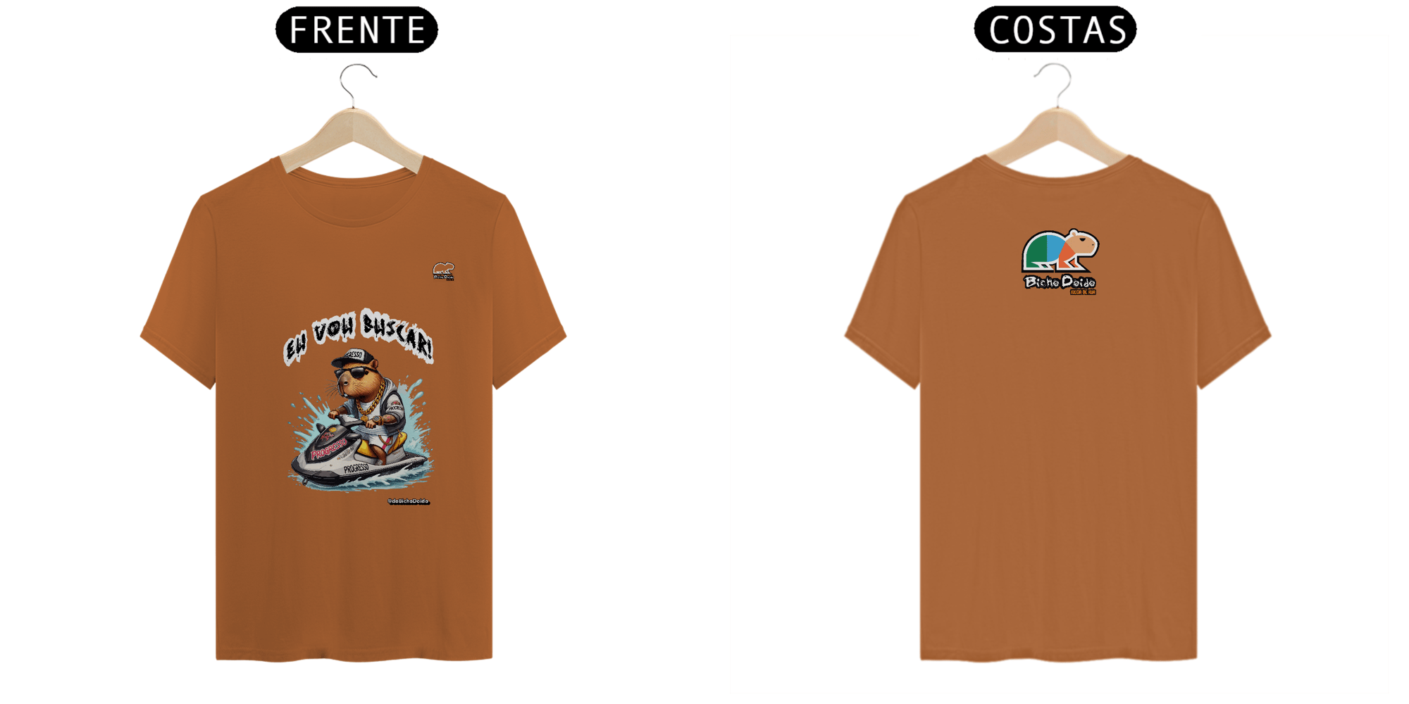 Camiseta Pima, Eu vou buscar, Na onda do Jetsky, Bicho Doido