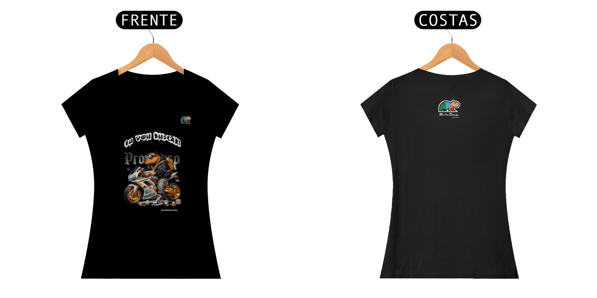 Camiseta Baby Long Prime, De foguetão prateado, Bicho Doido