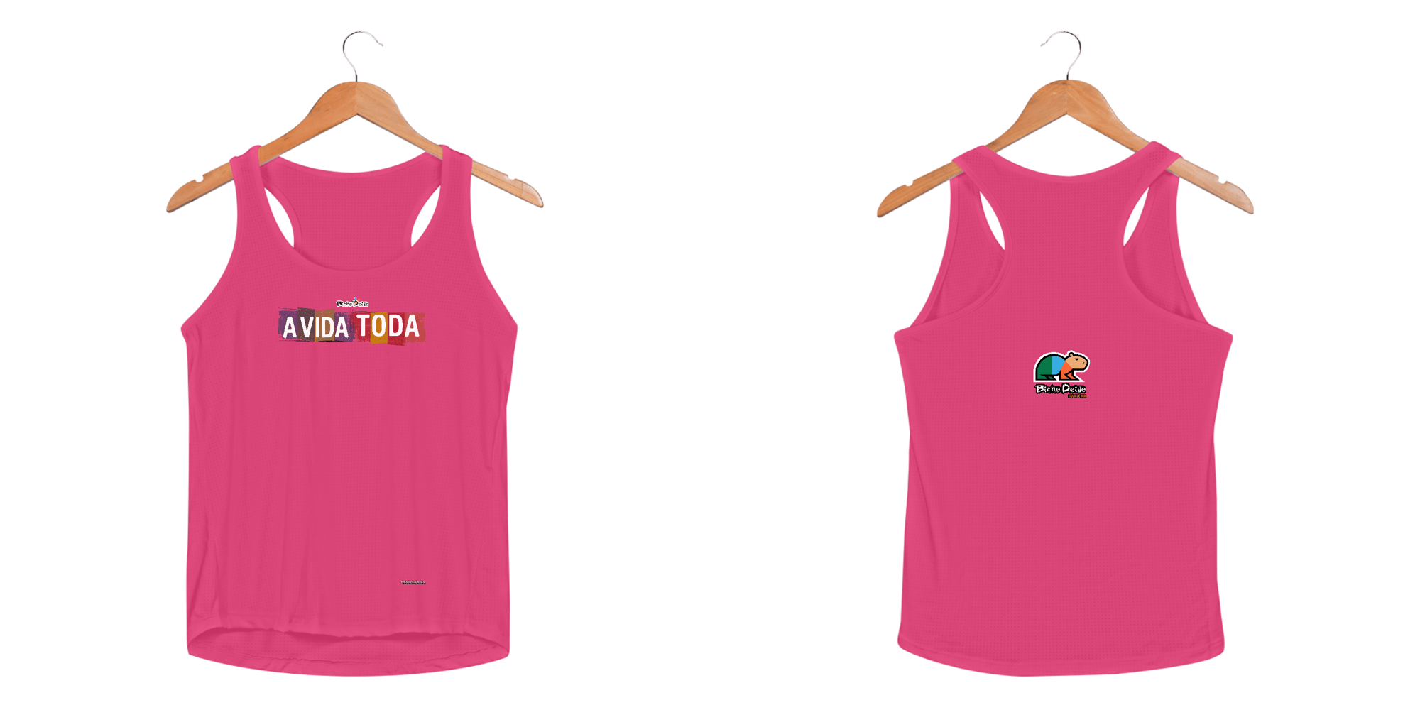 Camiseta Regata Feminina Sportv Dry Uv, A vida toda, Bicho Doido