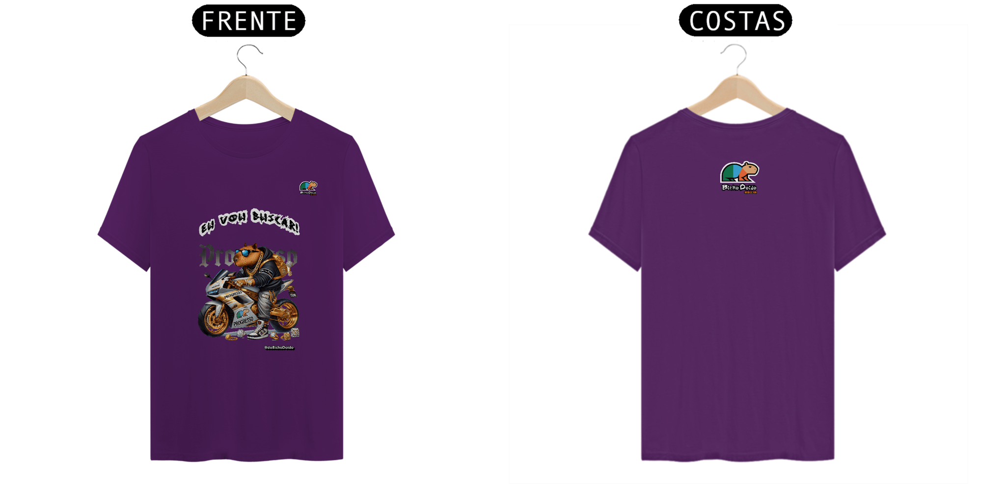 Camiseta Classic, Eu vou buscar, De foguetão prateado, Bicho Doido