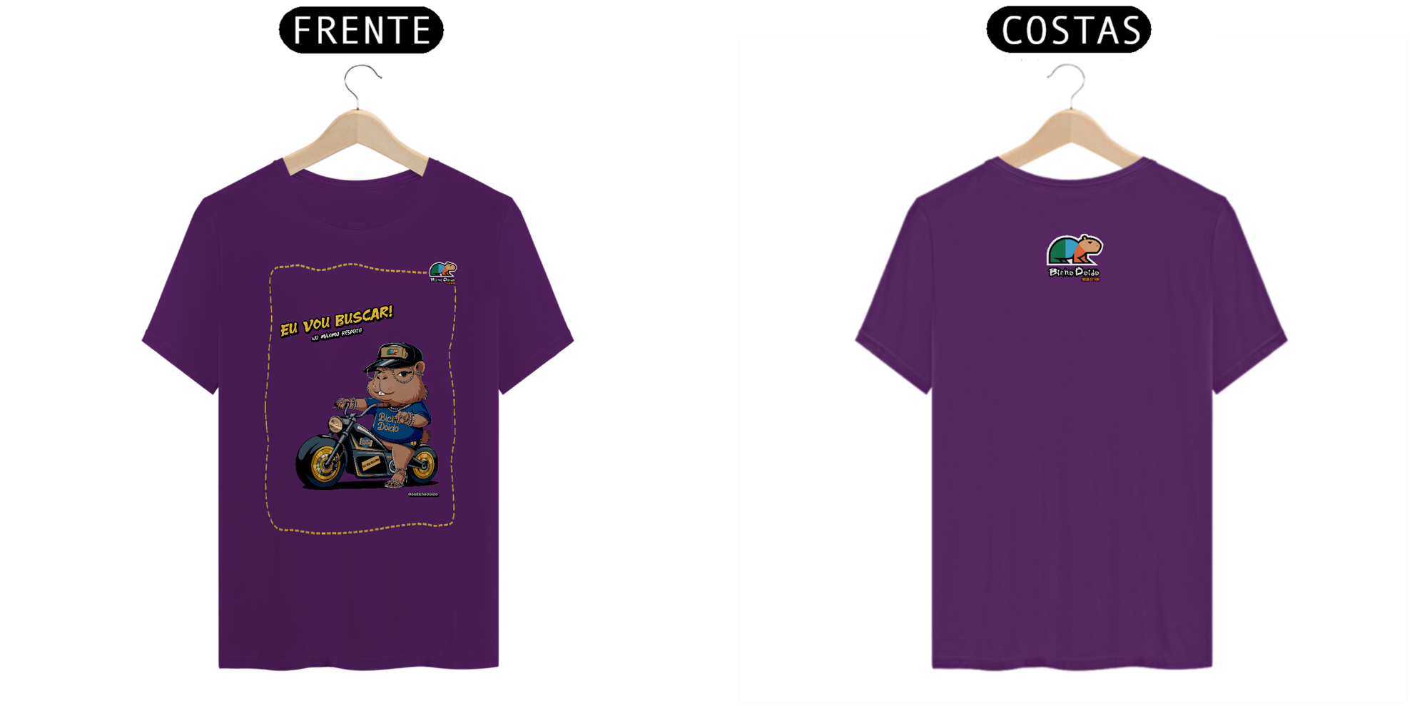 Camiseta Classic, Eu vou buscar, No pique da estradeira, Bicho Doido