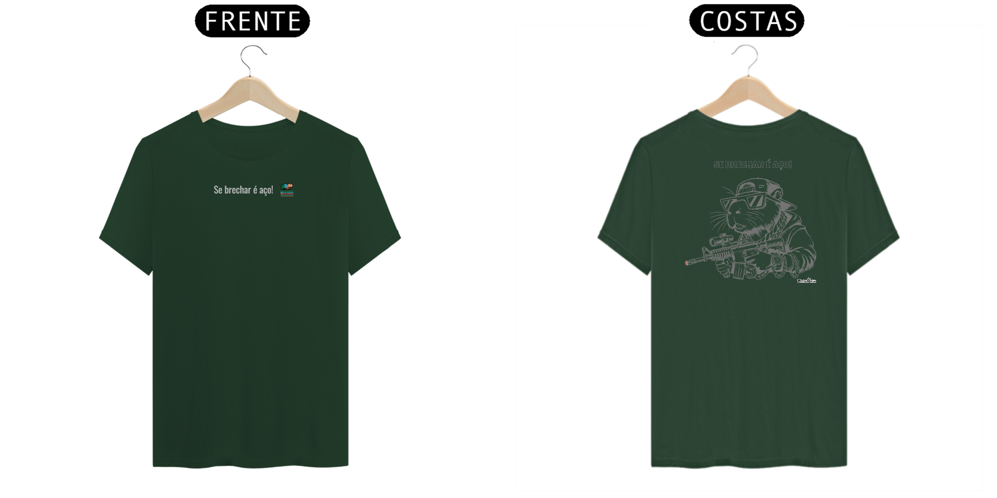 Camiseta Classic, Se brechar é aço, Bicho Doido