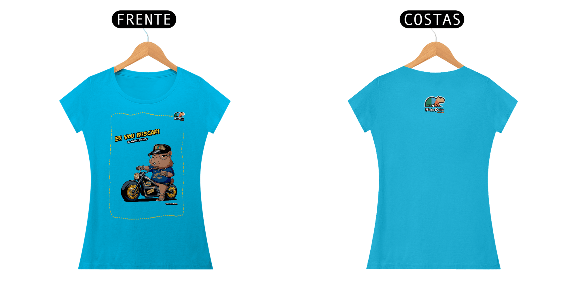 Camiseta Classic, Eu vou buscar, No pique da estradeira, Bicho Doido