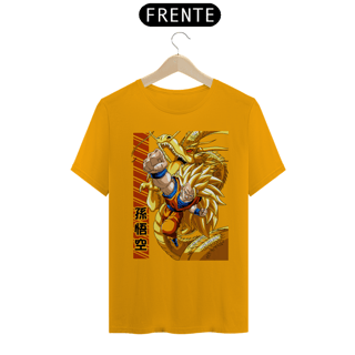 Nome do produto Camiseta Anime DBZ - Goku S. Sayajin 3 Dourado