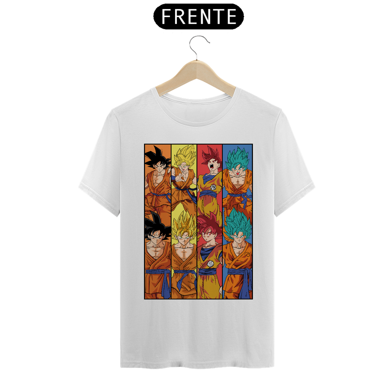 Camiseta Anime DBZ - Transformações Goku