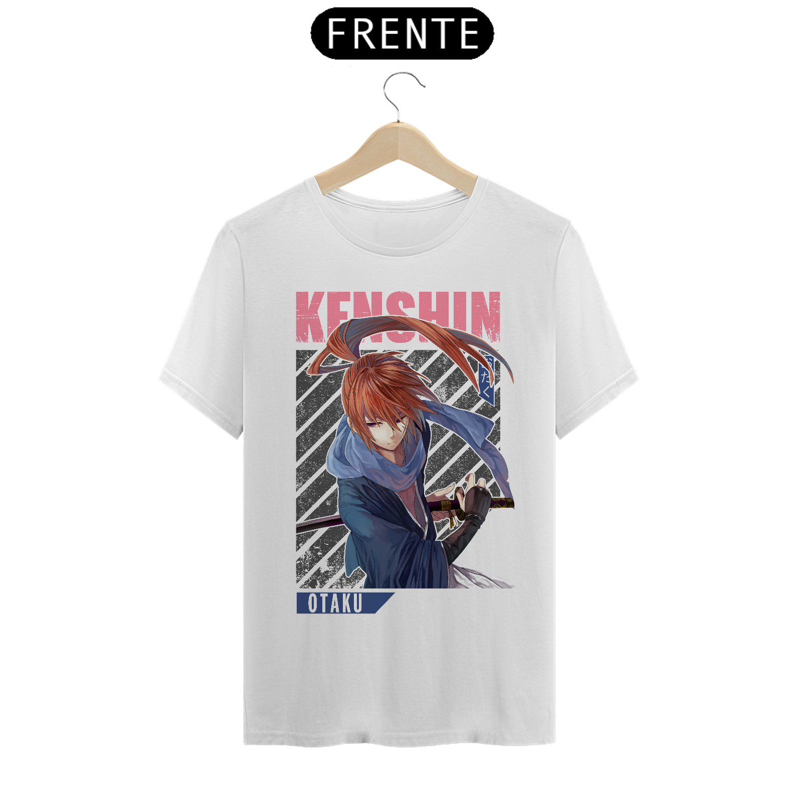 Camiseta Anime Samurai X - Kenshin X7