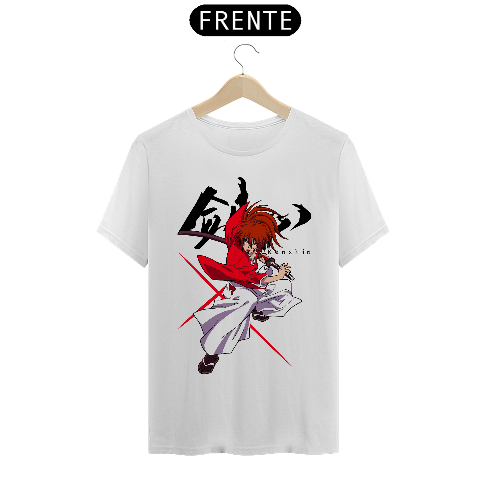 Camiseta Anime Samurai X - Kenshin X8