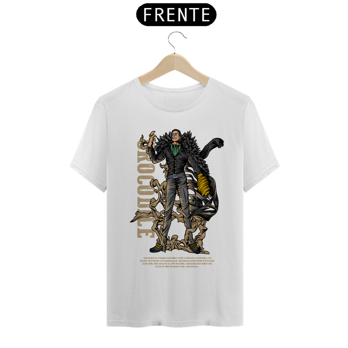 Nome do produto: Camiseta Anime One Piece - Crocodile