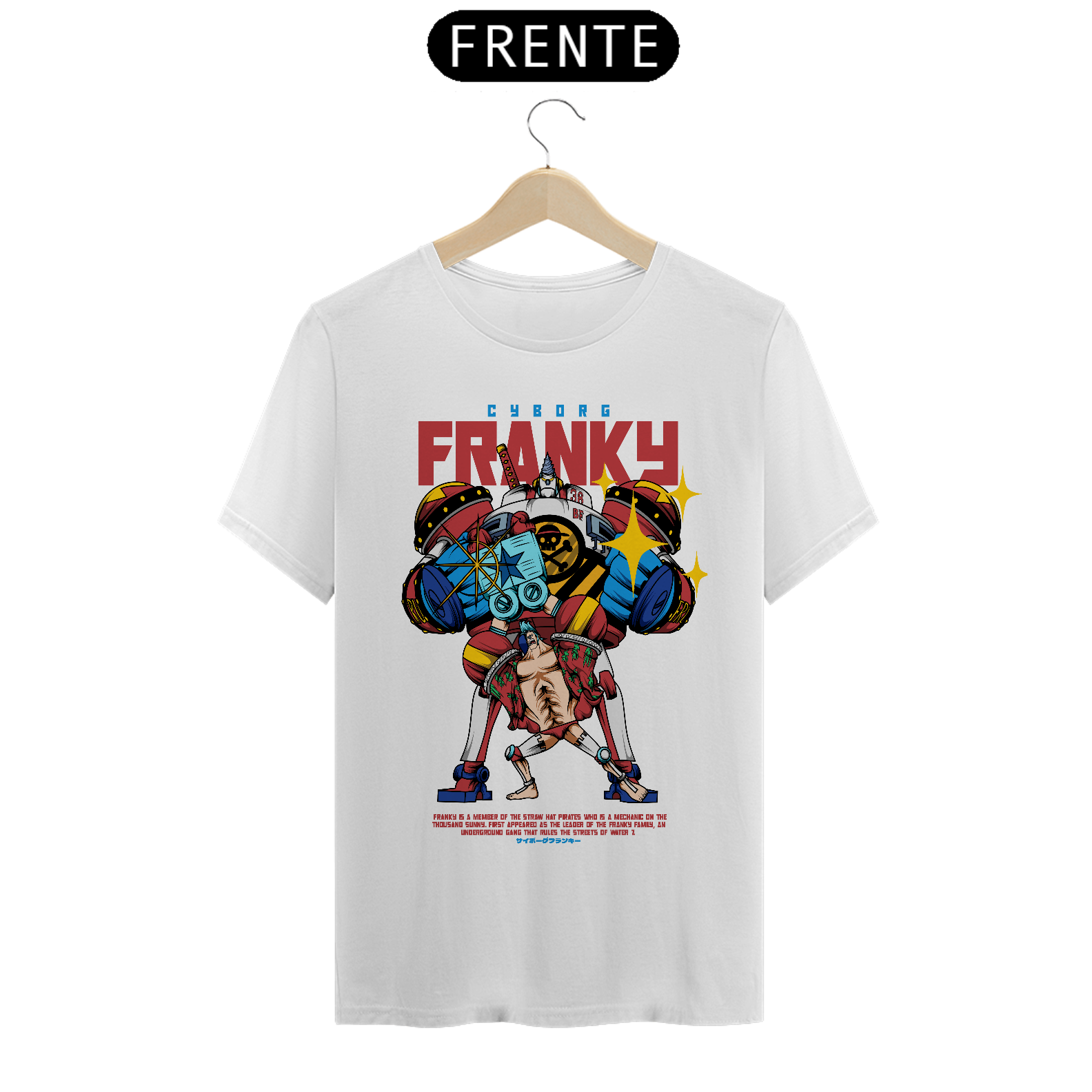 Camiseta Anime One Piece - Franky