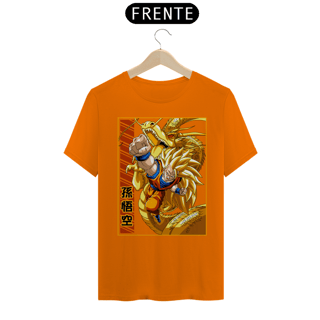 Nome do produto Camiseta Anime DBZ - Goku S. Sayajin 3 Dourado