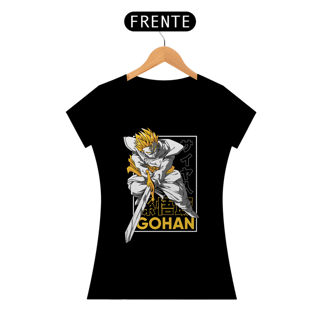 Camiseta Baby Look Anime DBZ - Gohan Dourado