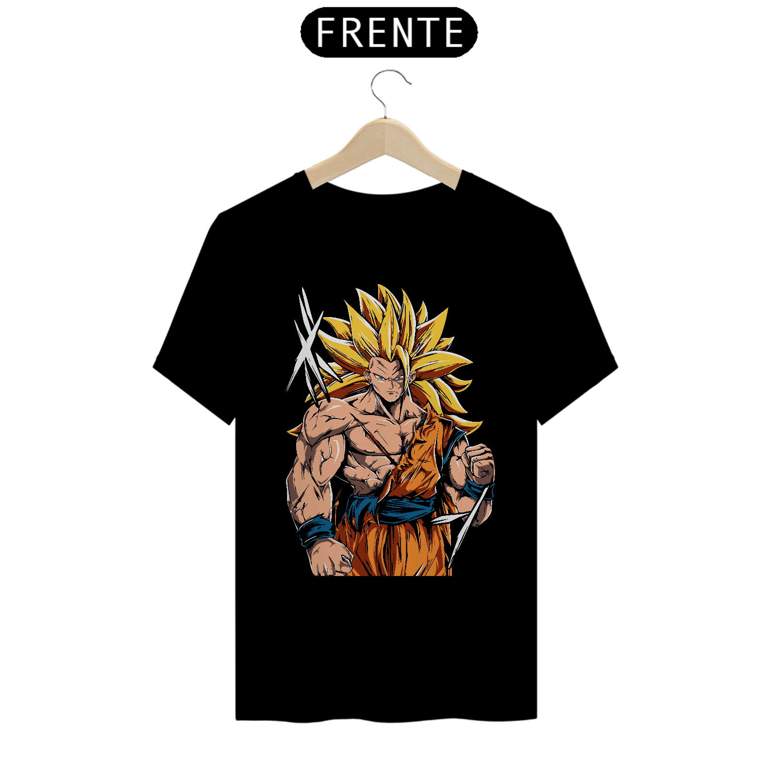 Camiseta Anime DBZ - Goku Super Sayajin 3