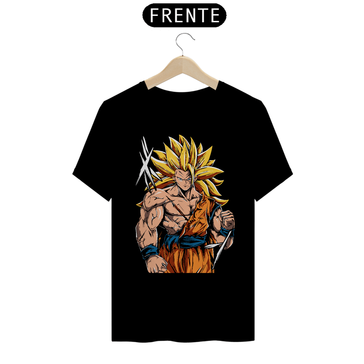 Nome do produto: Camiseta Anime DBZ - Goku Super Sayajin 3