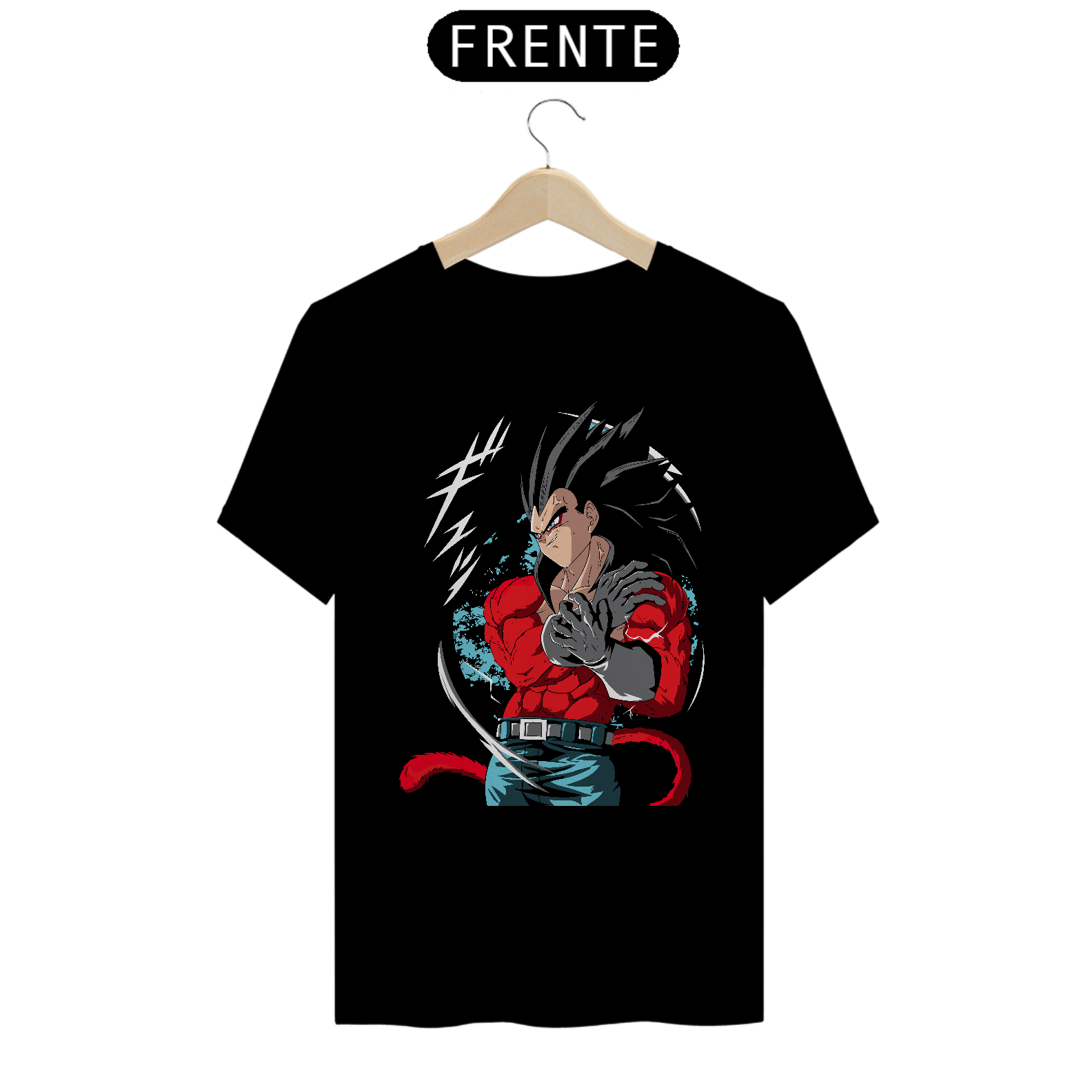 Camiseta Anime DBZ - Vegeta Super Sayajin 4