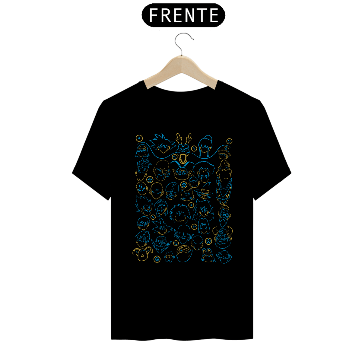 Nome do produto: Camiseta Anime DBZ - Personagens