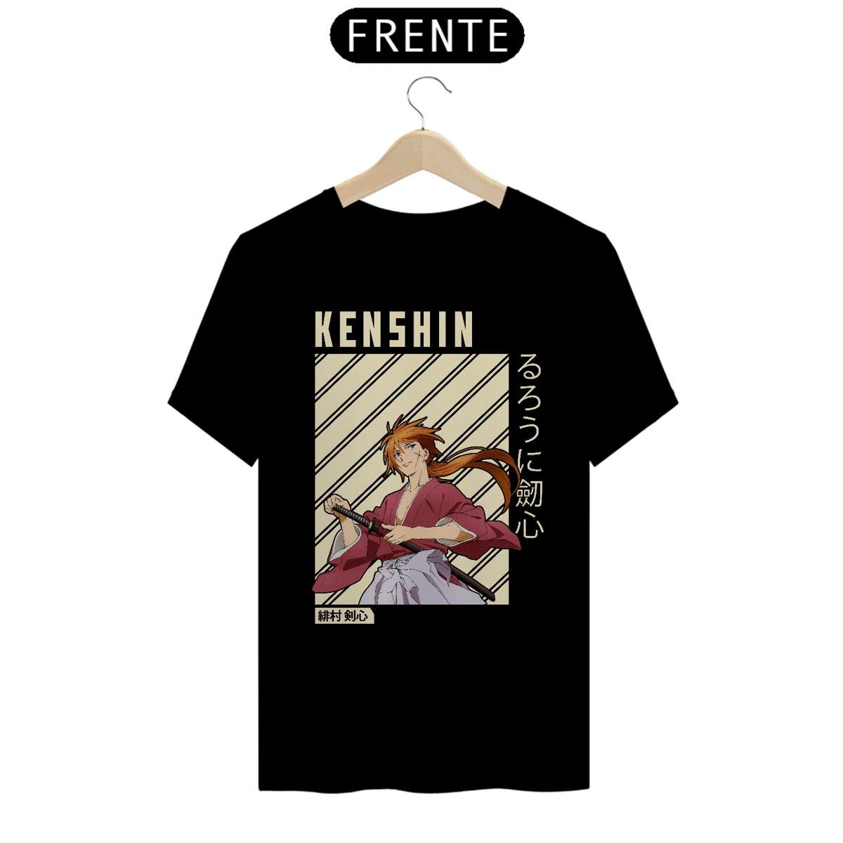 Nome do produto: Camiseta Anime Samurai X - Kenshin X1