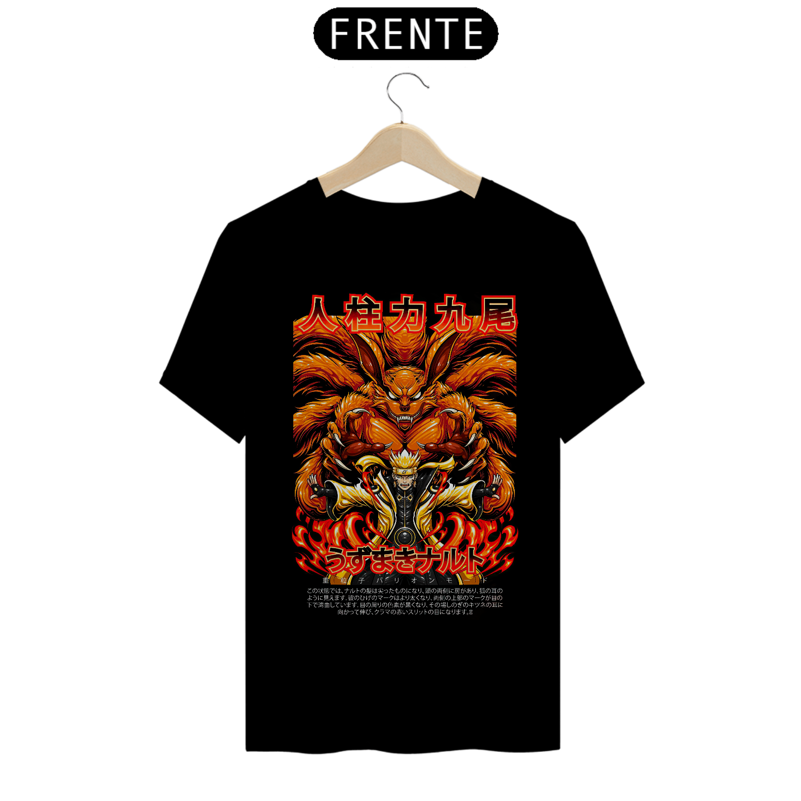 Camiseta Anime Naruto - Kurama