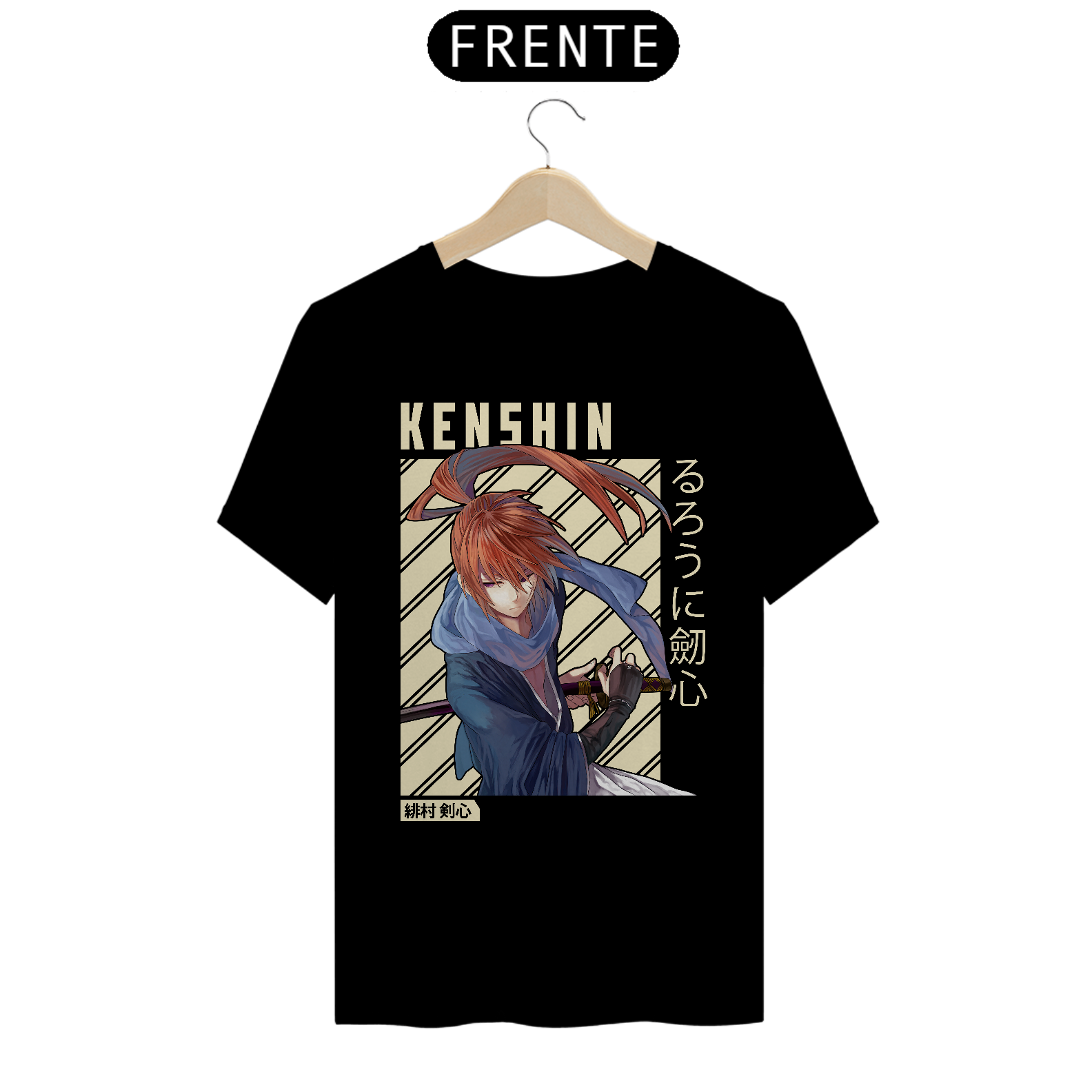 Camiseta Anime Samurai X - Kenshin X2