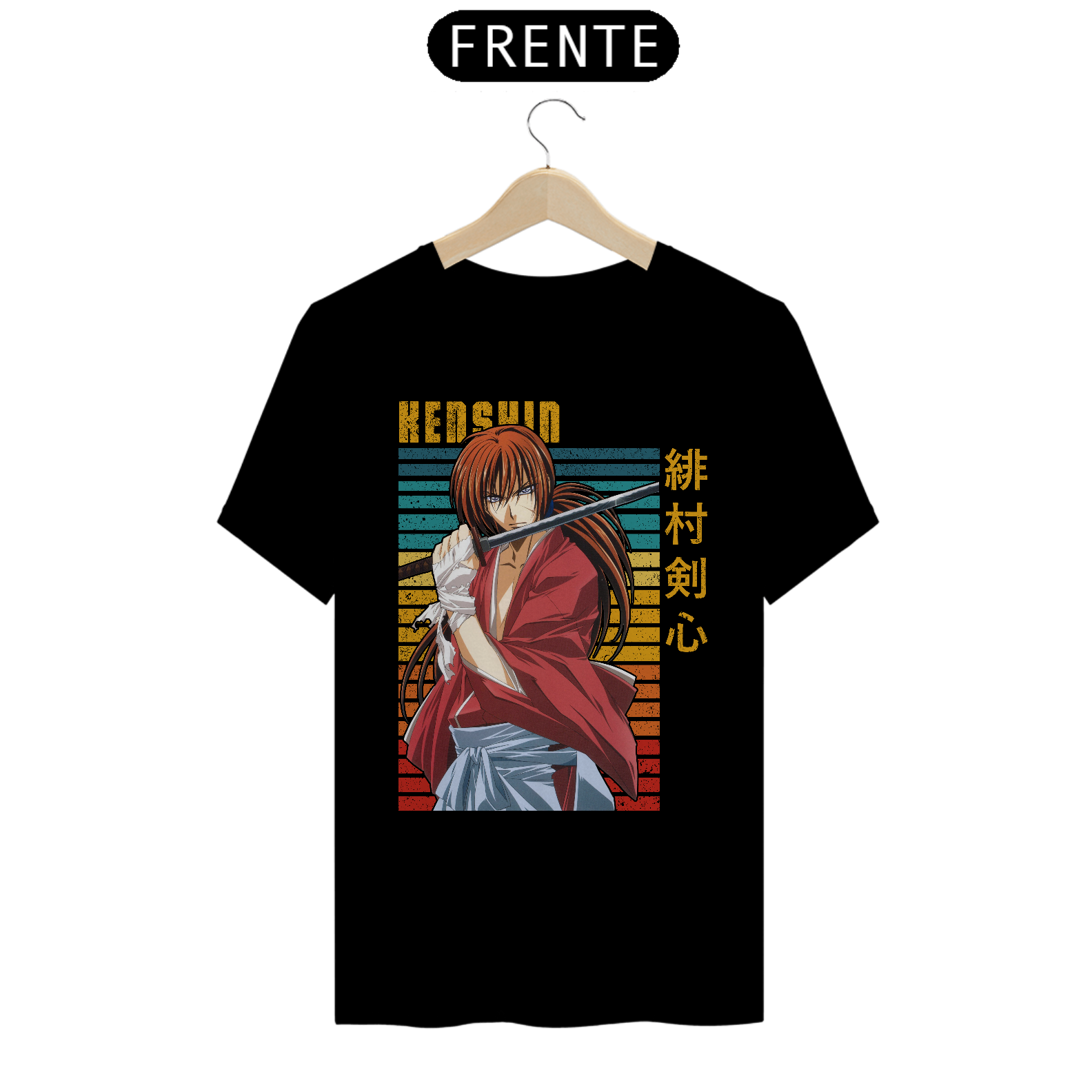 Camiseta Anime Samurai X - Kenshin X5