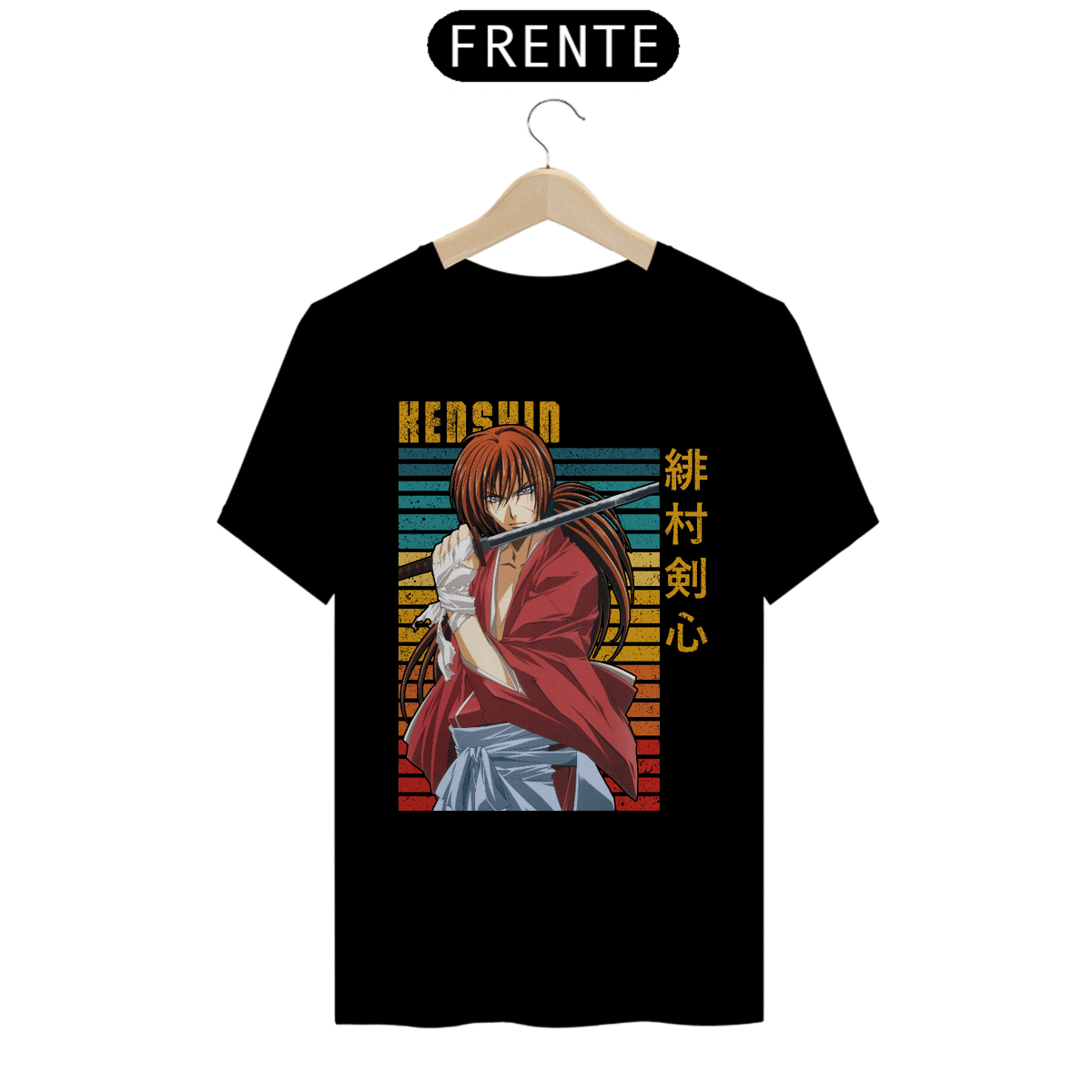 Nome do produto: Camiseta Anime Samurai X - Kenshin X5