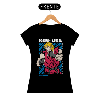 Camiseta Baby Look Street Fighter - Ken