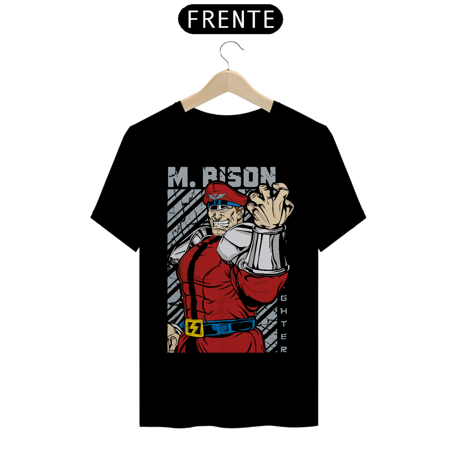 Camiseta Street Fighter - M. Bison