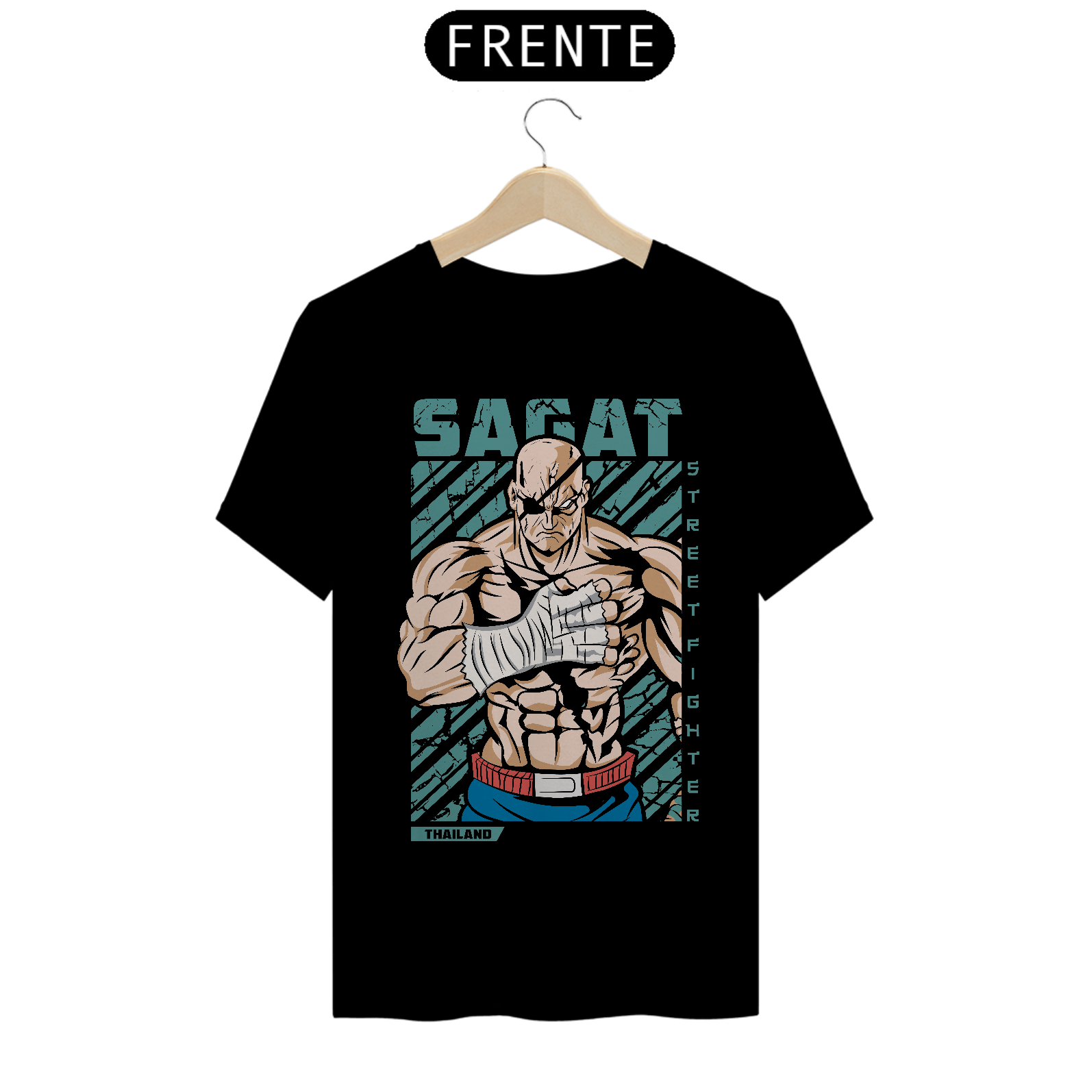 Camiseta Street Fighter - Sagat