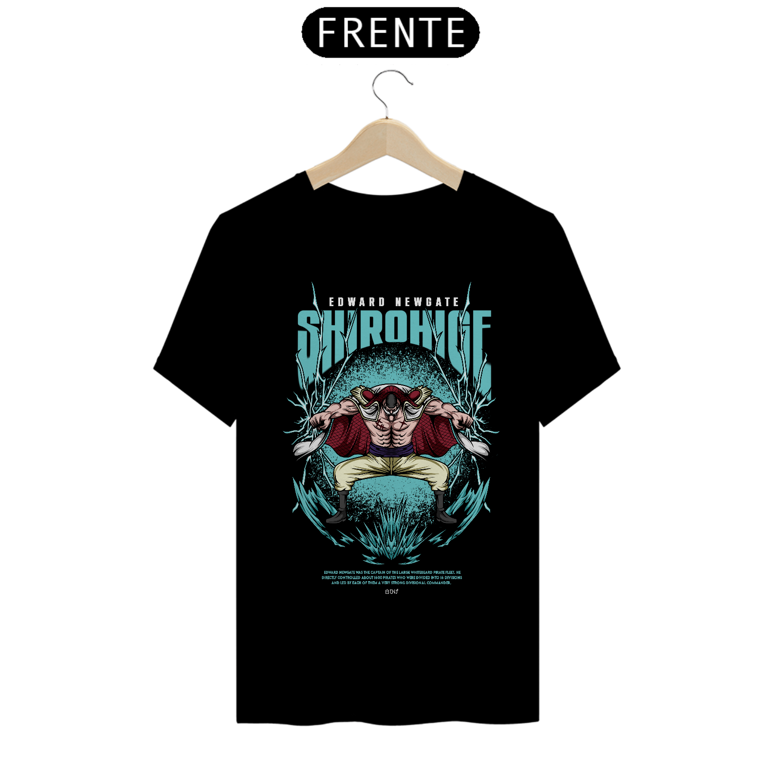 Camiseta Anime One Piece - Edward Newgate