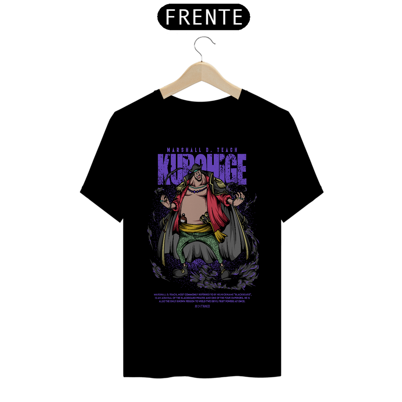 Camiseta Anime One Piece - Marshall D. Teach