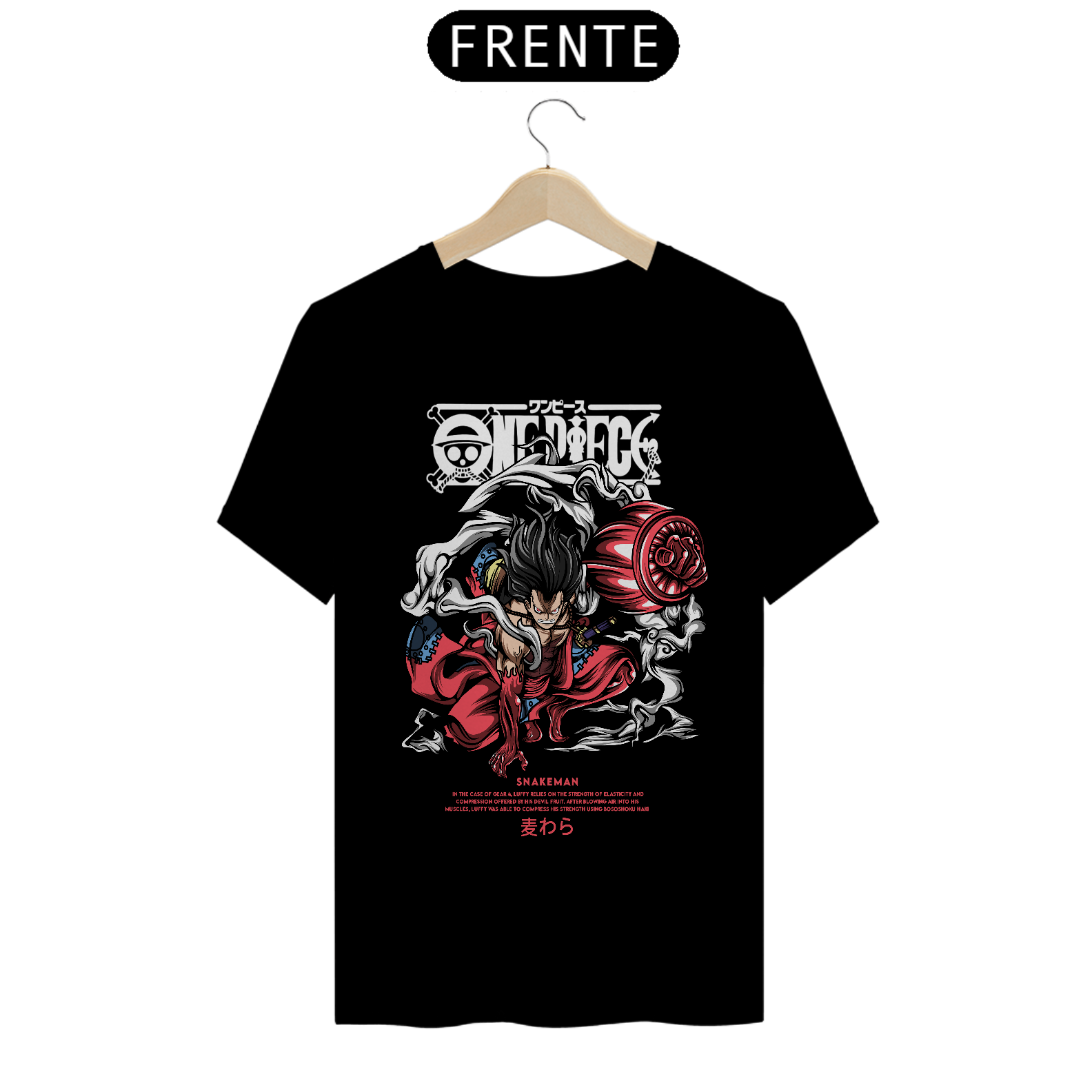 Camiseta Anime One Piece - Gear Fourth Snakeman