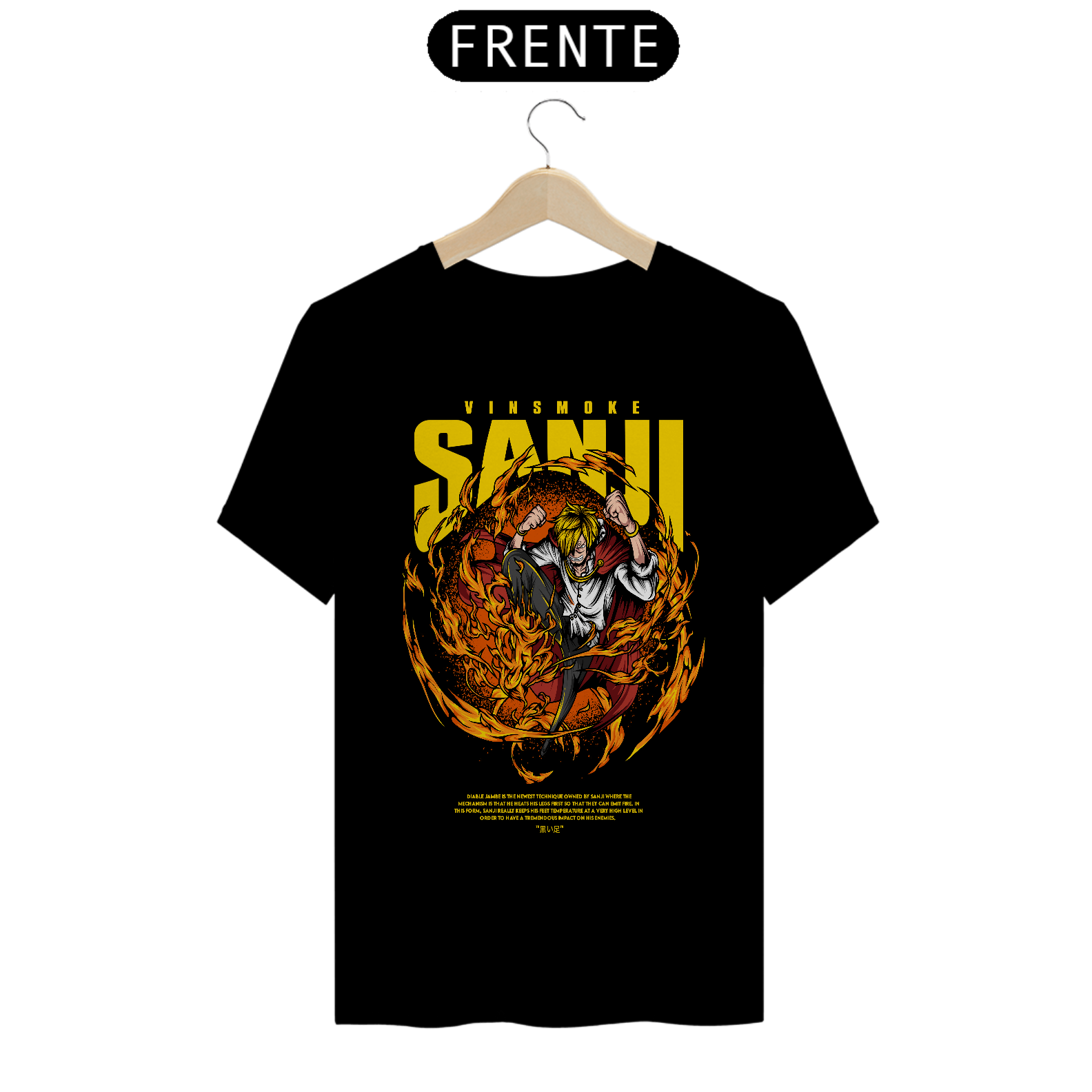 Camiseta Anime One Piece - Sanji