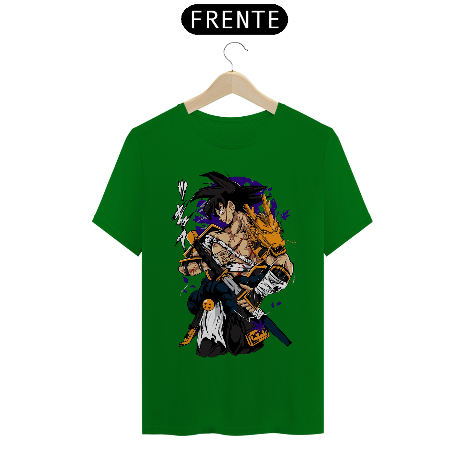 Camiseta Anime DBZ - Goku Samurai