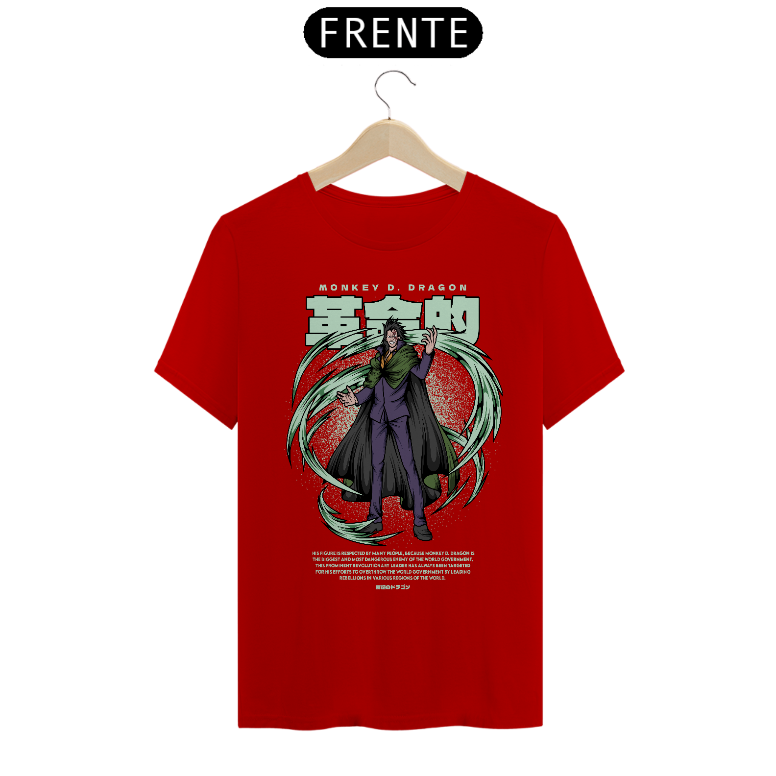 Camiseta Anime One Piece - Monkey D. Dragon