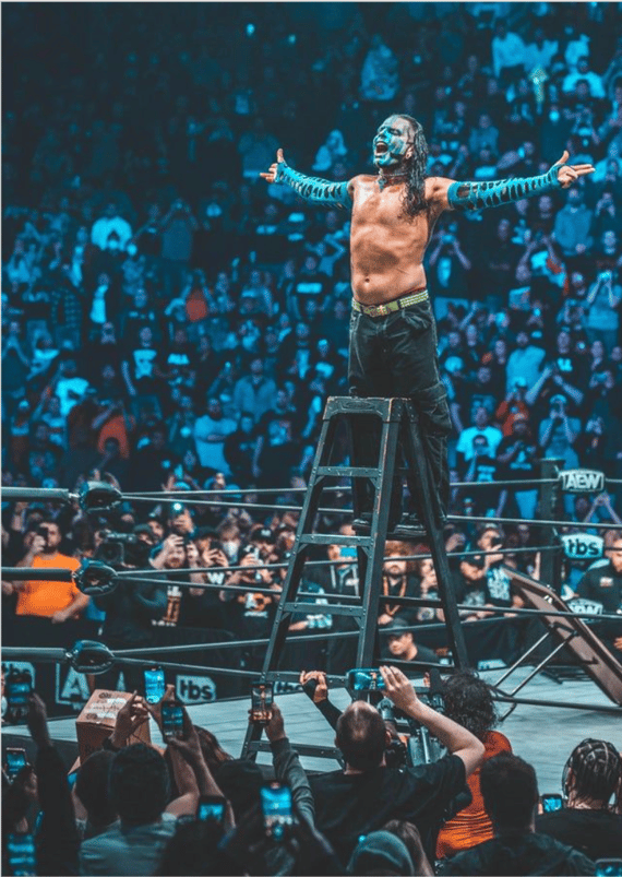 Pôster Retrato Jeff Hardy AEW Top Ladder
