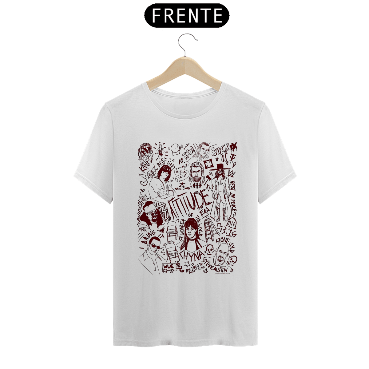 Nome do produto: Camiseta Attitude Era - branca