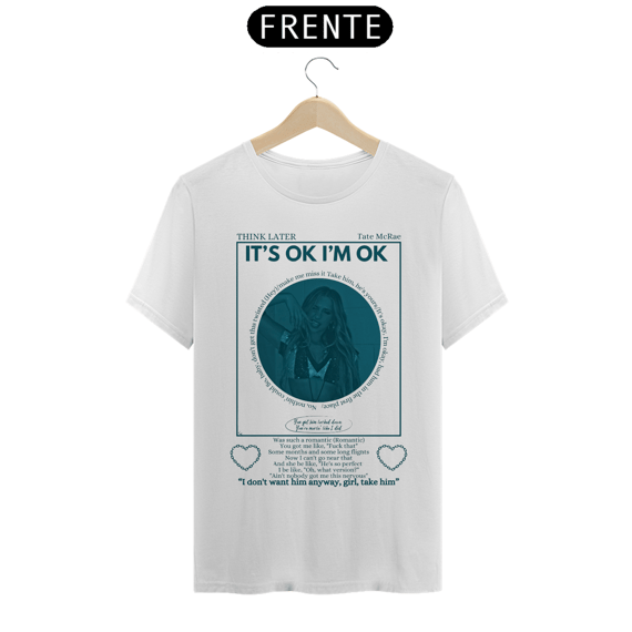 Camiseta Tate McRae - Its ok im ok