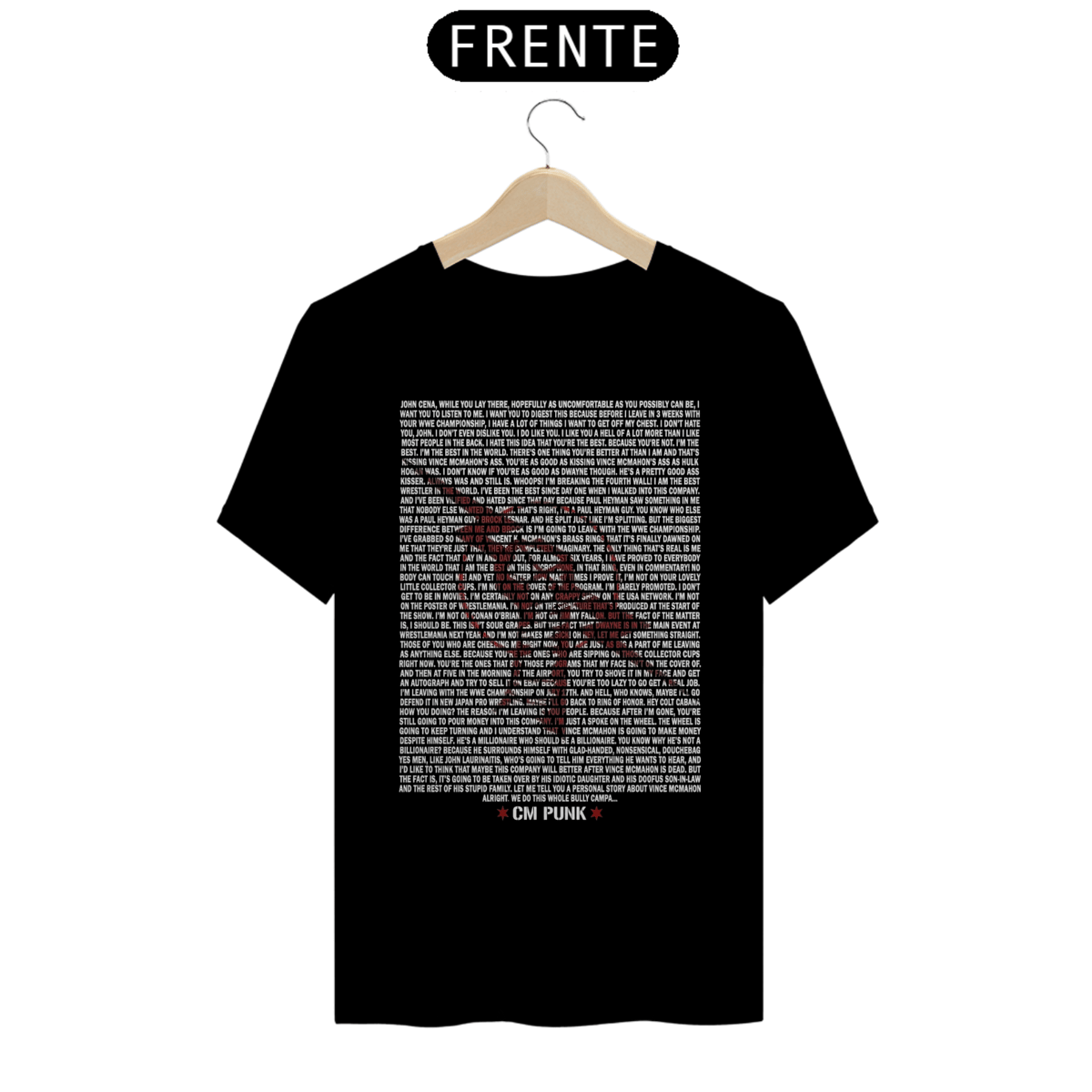 Nome do produto: Camiseta CM Punk - The “Pipe Bomb”