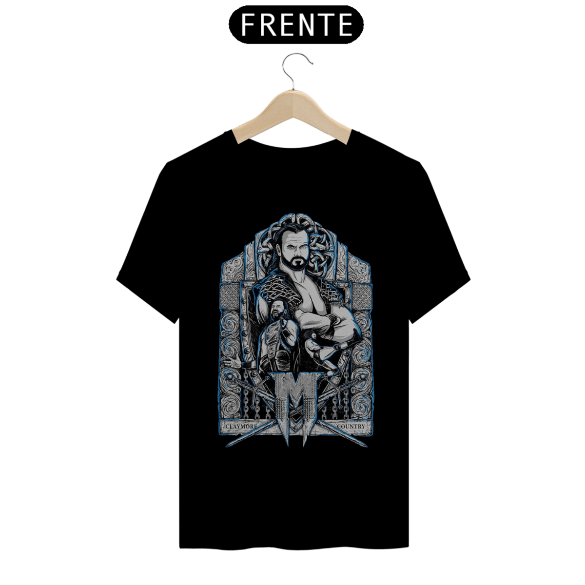 Nome do produto: Camiseta Drew McIntyre - Claymore Country