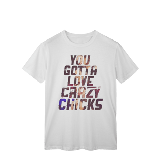 Nome do produto Camiseta - AJ Lee - You gotta love crazy chicks
