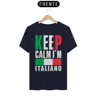 Nome do produto Camiseta | Keep Calm sou Italiano
