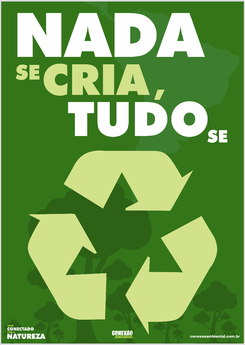 Poster Nada Se Cria Tudo Se Recicla II